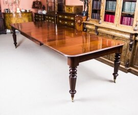 Antique William IV 10 ft Mahogany Extending Dining Table c.1835 | Ref. no. 07400 | Regent Antiques