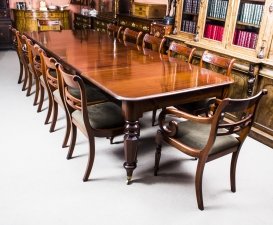 Antique Wiliam IV Mahogany Extending Dining Table & 12 Chairs | Ref. no. 07400a | Regent Antiques
