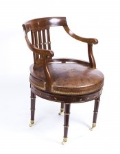 Antique French Empire Revolving  Desk Chair c.1870 | Ref. no. 07408 | Regent Antiques