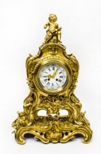 Antique French Gilt Bronze Rococo Mantel Clock Dated 1893 | Ref. no. 07409 | Regent Antiques