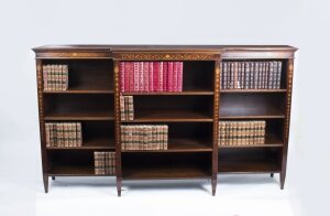Antique Edwardian Inlaid Mahogany Open Bookcase c.1900 | Ref. no. 07429 | Regent Antiques
