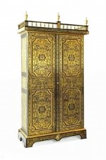 Antique French Cut Brass Inlaid Cabinet Wardrobe c.1910 | Ref. no. 07437 | Regent Antiques