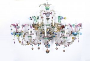 Antique Venetian Glass 14 Branch Murano Chandelier c.1850 | Ref. no. 07439 | Regent Antiques