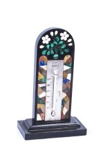 Antique Pietra Dura Marble Malachite Thermometer c.1880 | Ref. no. 07483 | Regent Antiques