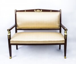 Antique French Empire Ormolu Mounted Mahogany Sofa c.1900 | Ref. no. 07486b | Regent Antiques