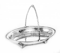 Antique Victorian Silver Plated Fruit Basket James Deakin | Ref. no. 07575 | Regent Antiques