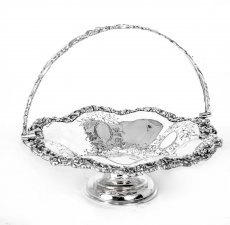 Antique Victorian Silver Plated Fruit Basket c.1880 | Ref. no. 07576 | Regent Antiques