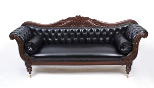 Antique William IV Mahogany & Leather Sofa C1830 | Ref. no. 07608 | Regent Antiques