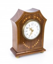 Antique Edwardian Inlaid Mahogany Mantel Clock c.1890 | Ref. no. 07641 | Regent Antiques