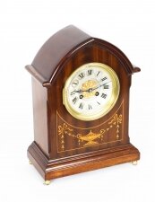 Antique French Mahogany & Marquetry  Mantle Clock  Circa 1900 | Ref. no. 07642 | Regent Antiques