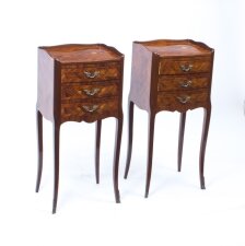 Vintage Pair French Louis Revival Kingwood Bedside Cabinets | Ref. no. 07644 | Regent Antiques