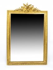 Antique French  Giltwood Overmantel Mirror c.1860 - 157 x 98 cm | Ref. no. 07652 | Regent Antiques