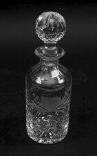 Vintage Cut Glass & Engraved Royal Brierly Crystal Decanter 20th C