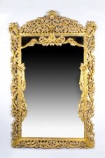 Vintage Huge 8FT Decorative Rectangular Giltwood Mirror 234 x 145 cm