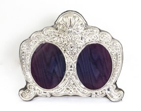 Stunning Art Nouveau Sterling Silver Double Frame Gift Idea | Ref. no. 07741 | Regent Antiques