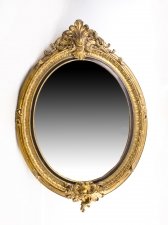 Beautiful Large Italian Gilded Decorative Oval Mirror 150 x 103 cm | Ref. no. 07787 | Regent Antiques