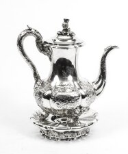 Antique Paul Storr Sterling Silver Coffee Pot on Stand 1837 | Ref. no. 07817 | Regent Antiques