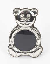 Stunning Vintage Teddy Bear Sterling Silver Photo Frame | Ref. no. 07828 | Regent Antiques