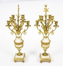 Antique Pair Louis XV Revival Ormolu & Marble Candelabra | Ref. no. 07834 | Regent Antiques
