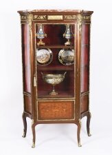 Antique French Louis Revival Parquetry Display Cabinet C1870 19th C