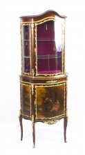 Antique French Vernis Martin Vitrine Display Cabinet C1880