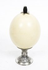 Antique Ostrich Egg on Silver Stand George Unite 1887 | Ref. no. 07905 | Regent Antiques