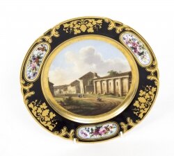 Antique Porcelain Plate Pucher Deroche, Paris C1880