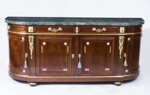 Antique French Mahogany & Marble Bowfront Sideboard C1880 | Ref. no. 07969 | Regent Antiques