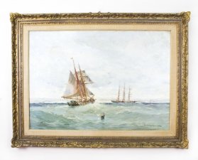 Antique Oil Painting Off The Coast  William Wilson C1885 | Ref. no. 07974 | Regent Antiques