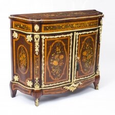 Antique French Amboyna & Floral Marquetry Side Cabinet c.1850 | Ref. no. 07982 | Regent Antiques