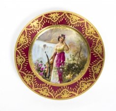 Antique Vienna Porcelain Cabinet Plate  Bidenschild mark 1860 | Ref. no. 08025 | Regent Antiques