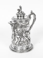 Antique English Silver Plate Lidded Tankard John Grinsell C1860 | Ref. no. 08027 | Regent Antiques