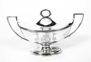 Antique Silver Sauce Tureen | Antique Silver | George III Silver | Ref. no. 08036 | Regent Antiques