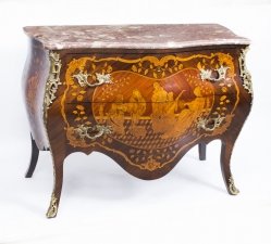Antique French Louis XV Revival Marquetry Commode Chest c.1880 | Ref. no. 08054 | Regent Antiques