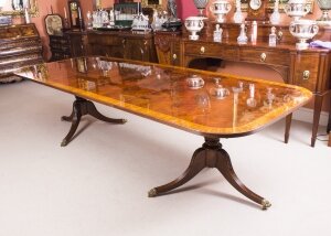 Regency Dining Table | Flame Mahogany Dining Table | Ref. no. 08055c | Regent Antiques