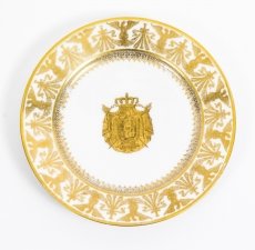 Antique Sevres Porcelain Gilt Armorial Plate Italy c.1870 | Ref. no. 08061 | Regent Antiques