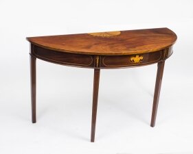 Antique George III Inlaid Flame Mahogany Console Table C1800 | Ref. no. 08085 | Regent Antiques