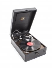 Vintage Portable HMV Gramophone Mod 102 Black | Ref. no. 08119 | Regent Antiques