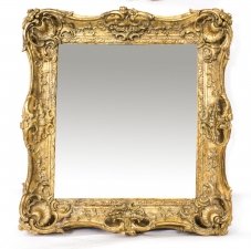 Antique Victorian  Giltwood  Mirror c.1870 - 100x90cm | Ref. no. 08128 | Regent Antiques