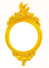 Antique English Regency Giltwood Convex Mirror C1820 19th Century