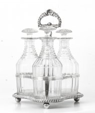 Regency Silver Plated Decanter Stand | Matthew Boulton Decanters | Ref. no. 08146 | Regent Antiques