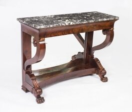 Antique French Charles X Console Table "Gris St Anne" Marble Top c.1830 | Ref. no. 08163 | Regent Antiques