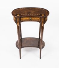 Antique French Burr Walnut Kidney Inlaid Occasional Side Table c.1860 | Ref. no. 08164a | Regent Antiques
