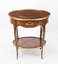 Antique French Kingwood Oval Occasional Side Table  c.1860 | Ref. no. 08179 | Regent Antiques