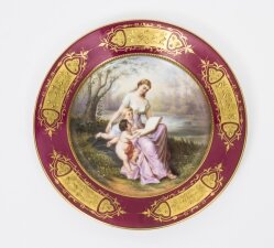 Antique Vienna Porcelain Cabinet Plate  Bidenschild mark C1880 | Ref. no. 08229 | Regent Antiques