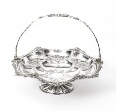 Antique Victorian Silver Plated Fruit Basket John Figg London c.1860 | Ref. no. 08237 | Regent Antiques