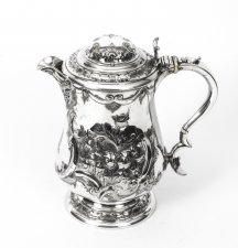 Antique English Silver Plate Lidded Ewer Lipped Tankard Martin Hall & Co  C1860 | Ref. no. 08242 | Regent Antiques