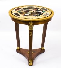 Antique French Empire Style Pietra Dura  Bouillotte Occasional Table C1900 | Ref. no. 08256 | Regent Antiques