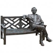 Vintage Life Size Bronze Albert Einstein on a Garden Bench 20th C | Ref. no. 08262 | Regent Antiques