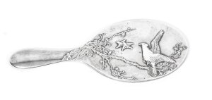 Antique Chinese  Silver Export Hand Mirror Luen Hing C1910 | Ref. no. 08305 | Regent Antiques